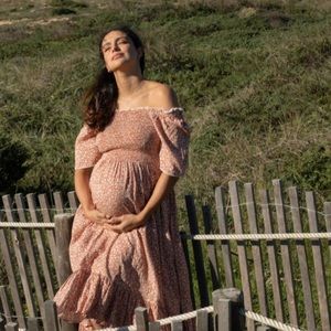 Nom Maternity Raquel Midi Dress